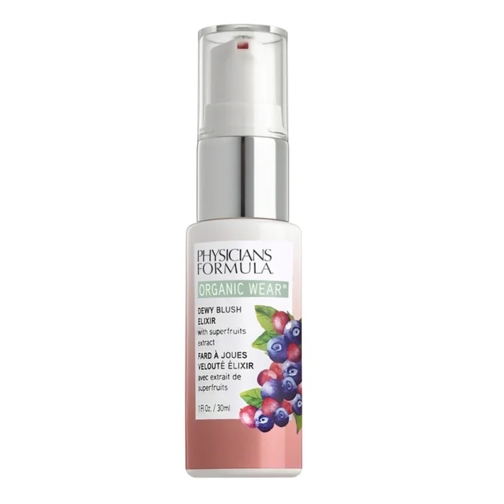 Physicians Formula Organic Wear Dewy Blush Elixir - Apricot Glow, NEW